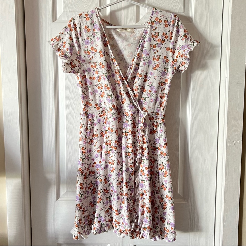 No Comment Floral Ruffle Dress